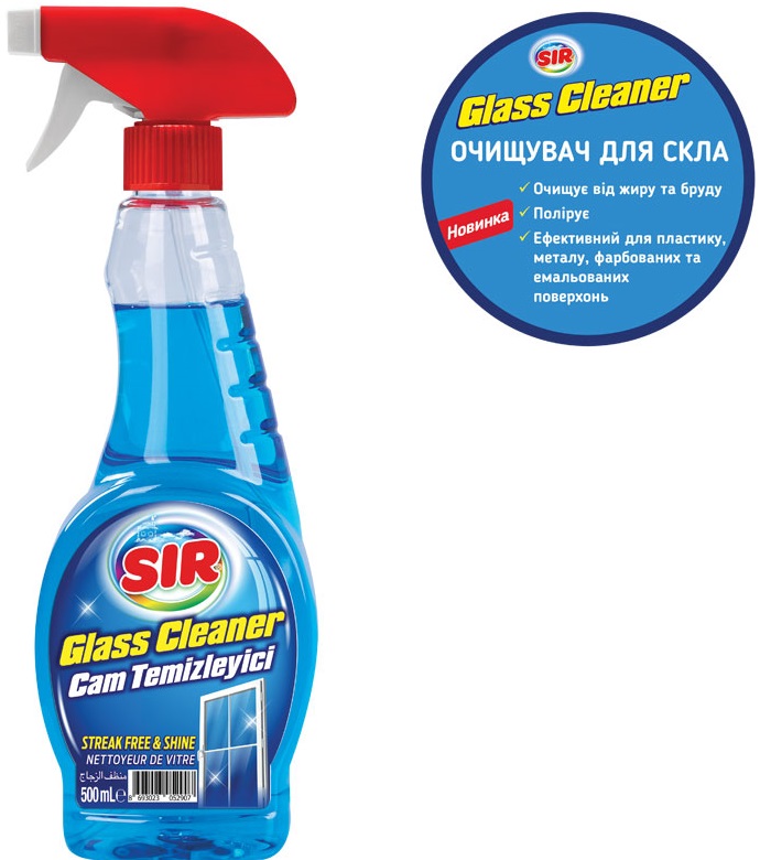 Засіб для миття скла SIR, 500мл